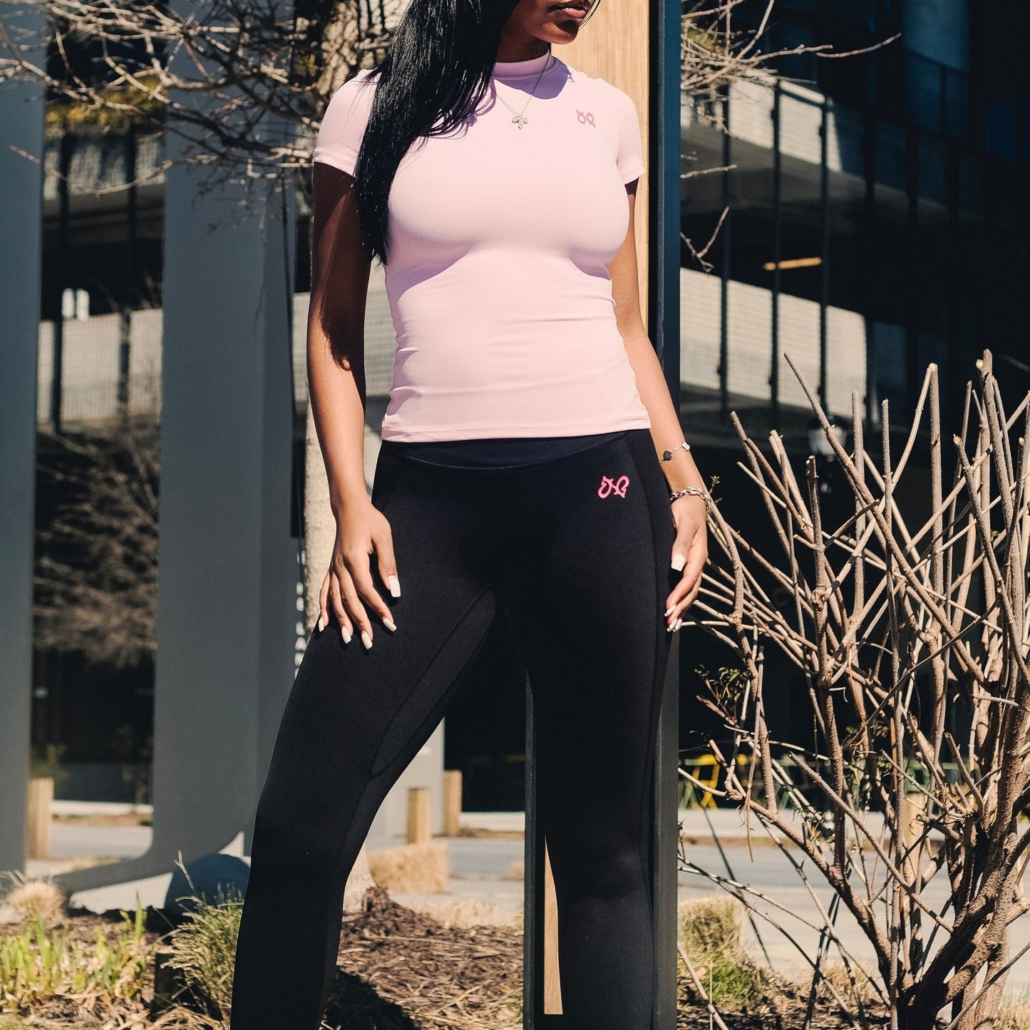 KAIRO Leggings Pink Logo